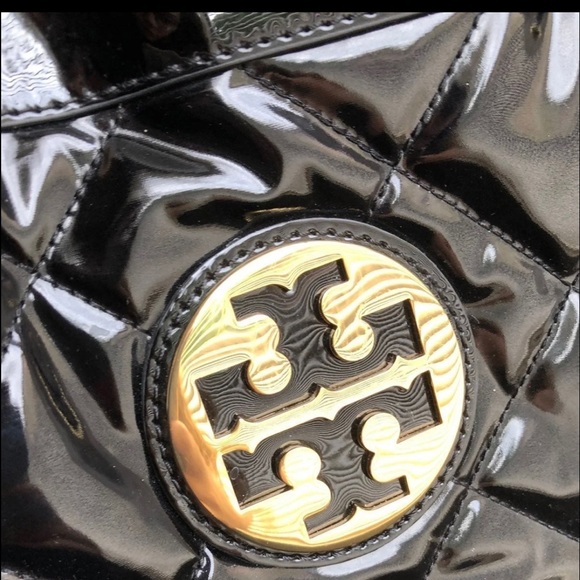 Tory Burch Black Patent Leather Tote - Picture 2 of 16